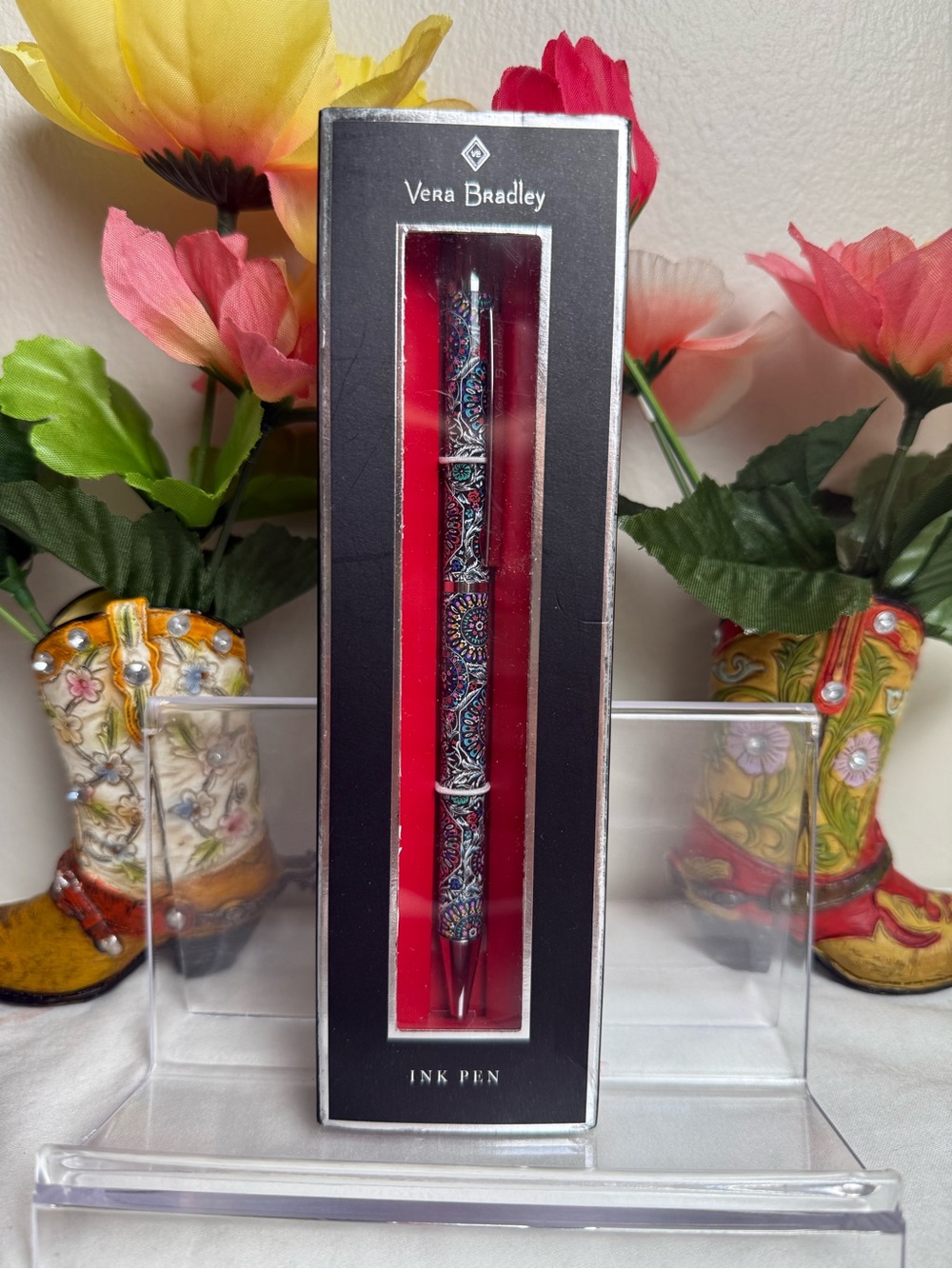 NWT Vera Bradley Stained Glass Medallion Ball Point Pen